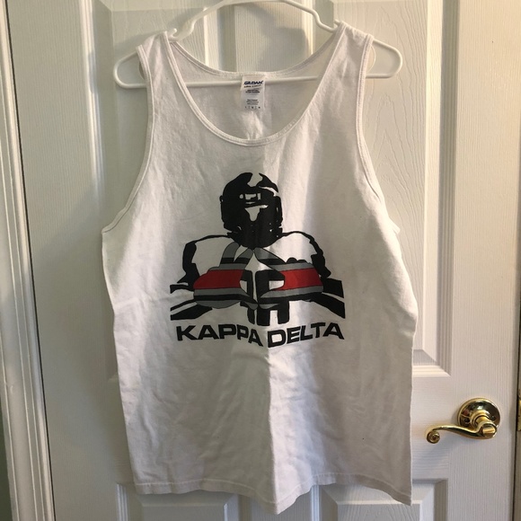 Gildan Tops - Kappa Delta football tank top L Gildan Tops - Kappa Delta football tank top L